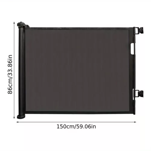 Barrière de sécurité rétractable pour enfant – montage mural facile