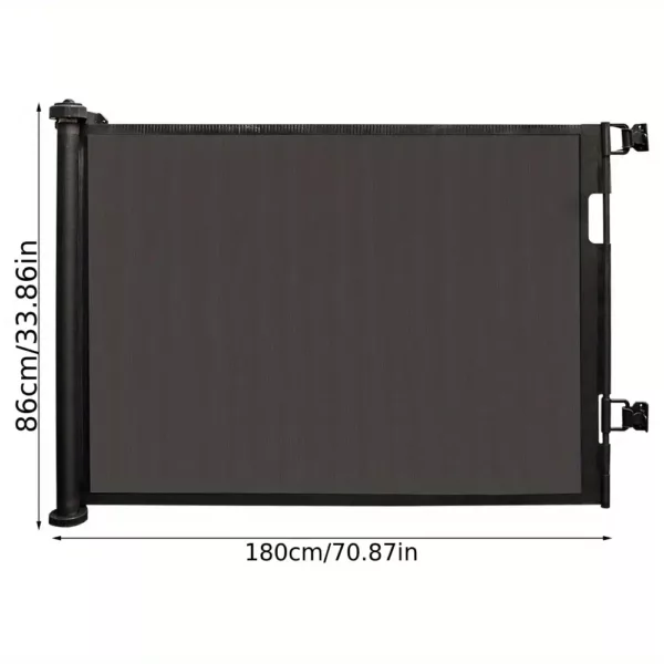 Barrière de sécurité rétractable pour enfant – montage mural facile