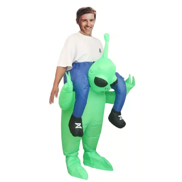 Costume alien lumineux style funky – polyester avec éclairage USB à LED