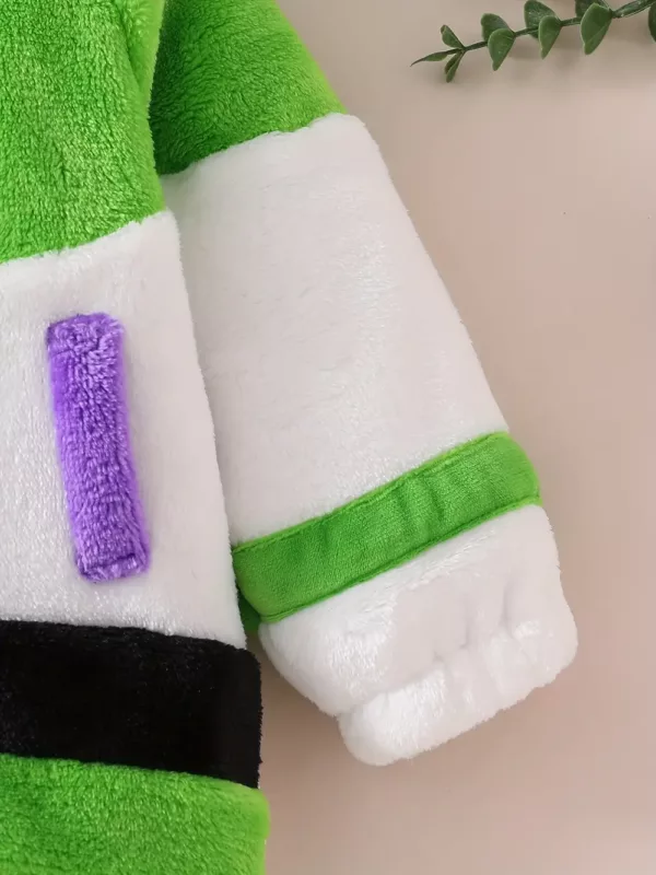 Combinaison bébé en peluche ultra douce – avec capuche et fermeture zippée