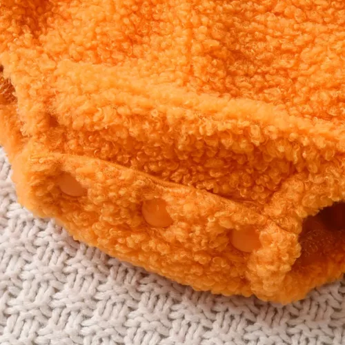 Déguisement bébé citrouille en peluche – ensemble 2 pièces avec chapeau amusant