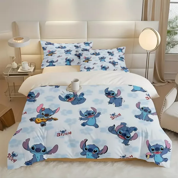 Parure de lit motif anime en polyester doux – housse de couette 2 ou 3 pièces