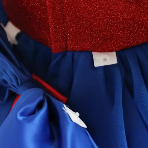 Robe princesse fille à paillettes et dentelle noire – style gothique féérique