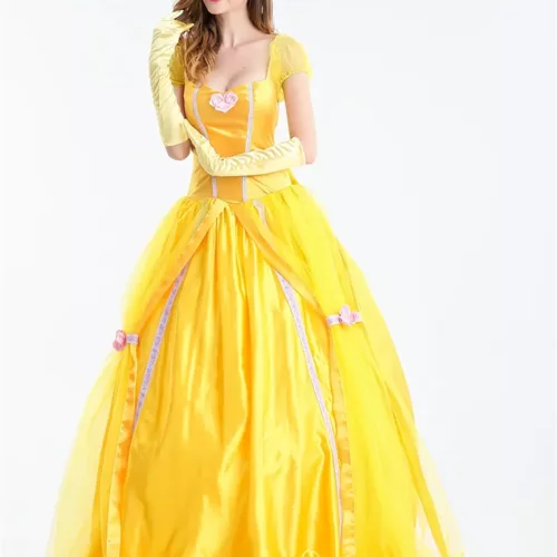 Robe princesse enfant avec grand nœud – costume fête Halloween ou Noël