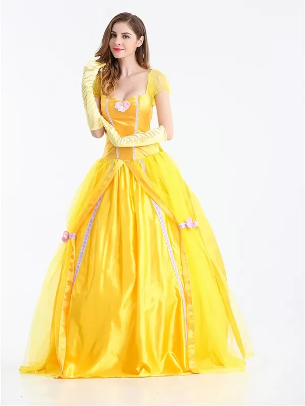 Robe princesse enfant avec grand nœud – costume fête Halloween ou Noël