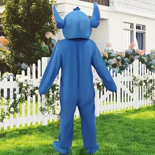 Costume Stitch bleu en peluche – déguisement cosplay doux pour enfants