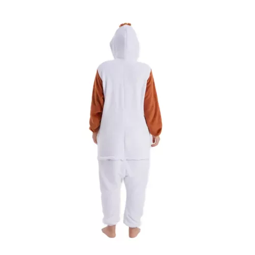 Costume bonhomme de neige Olaf en peluche – combinaison intégrale hiver et fêtes