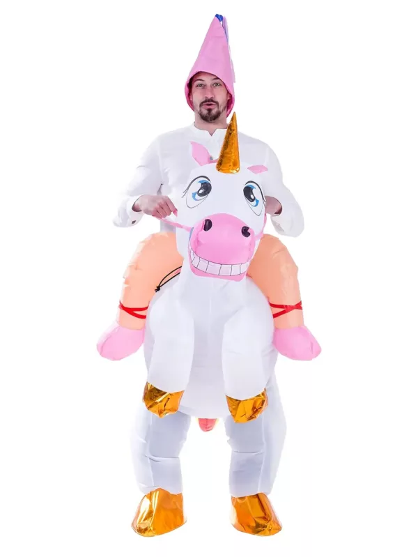 Costume gonflable licorne adulte – déguisement original pour soirée ou carnaval