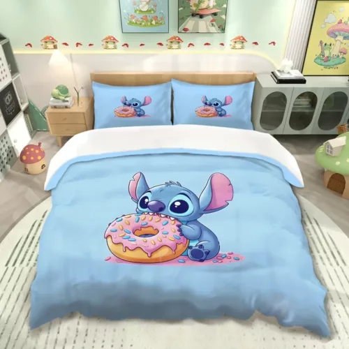 Parure de lit 3 pièces Lilo & Stitch – housse de couette ultra douce enfant