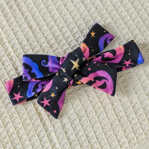 Ensemble 3 pièces bébé fille Halloween – barboteuse, bandeau et combinaison imprimés sorcière et citrouille