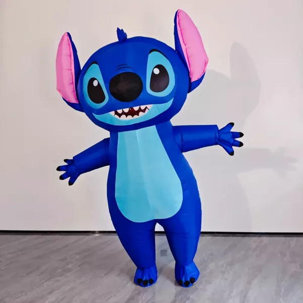 Costume gonflable adulte Stitch Disney – déguisement drôle pour fêtes et Halloween