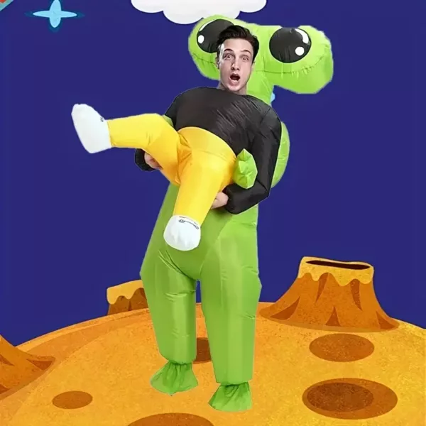 Costume gonflable homme extraterrestre drôle – effet porté surprennant