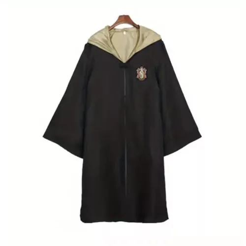 Cape Harry Potter adulte avec capuche – Insignes maisons officielles – Costume cosplay