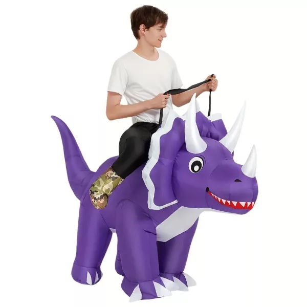 Costume gonflable dinosaure adulte – déguisement Halloween original et fun