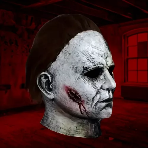 Masque d'horreur réaliste Michael Myers – visage ensanglanté effrayant