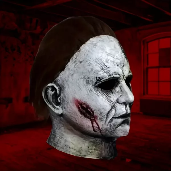 Masque d'horreur réaliste Michael Myers – visage ensanglanté effrayant
