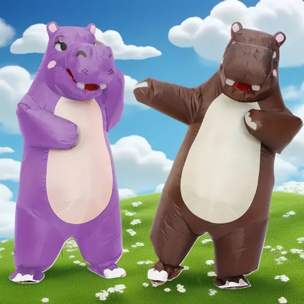 Déguisement gonflable hippopotame adulte – costume humoristique original