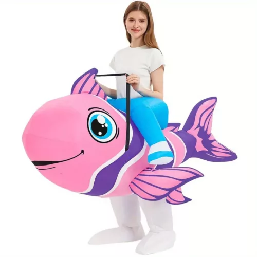 Déguisement poisson gonflable femme – costume original carnaval ou soirée à thème