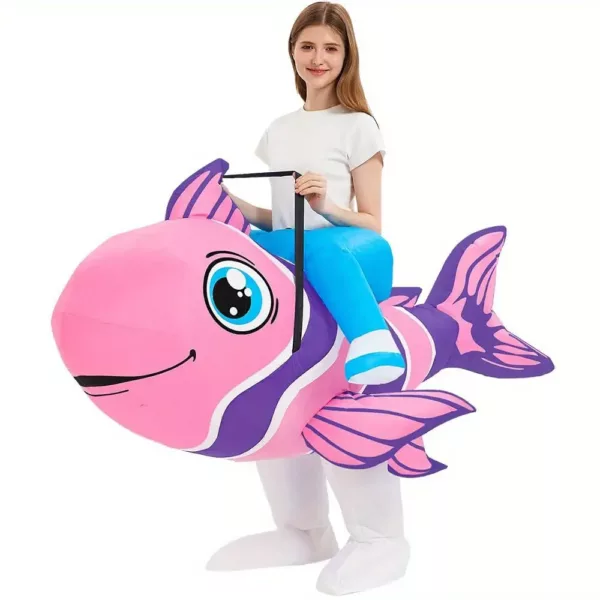 Déguisement poisson gonflable femme – costume original carnaval ou soirée à thème