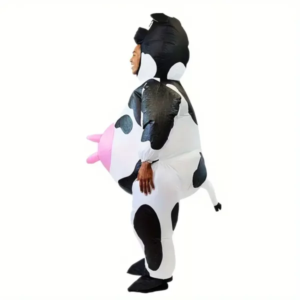 Déguisement gonflable vache adulte – costume amusant pour fête et carnaval