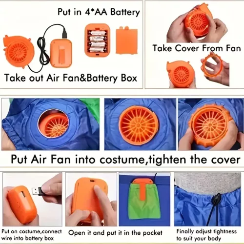 Costume gonflable alien adulte – déguisement fun pour soirées et Halloween