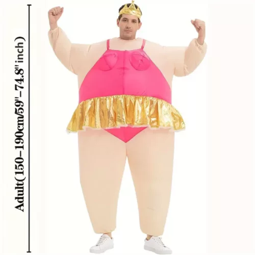 Déguisement gonflable danseuse de ballet adulte – costume humoristique original