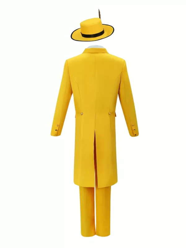 Costume homme style années 90 – ensemble déguisement jaune 5 pièces Halloween