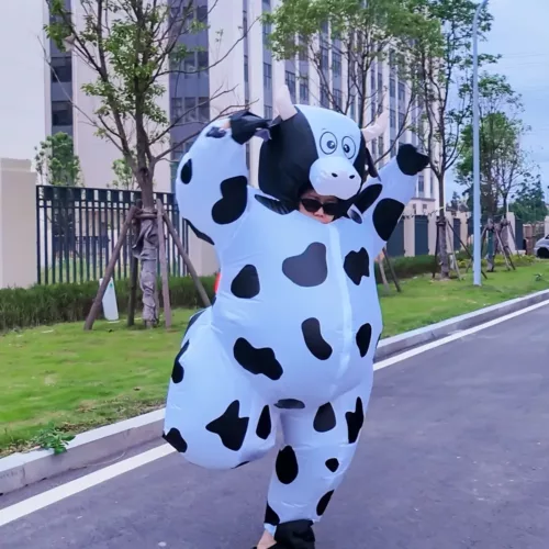 Déguisement vache gonflable pour adolescent – costume original et fun