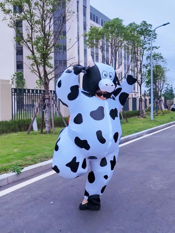 Déguisement vache gonflable pour adolescent – costume original et fun