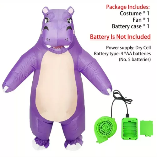 Déguisement gonflable hippopotame adulte – costume humoristique original