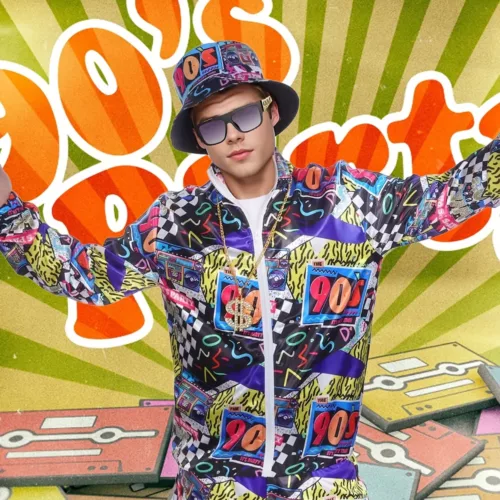 Lot de 6 costumes rétro années 80 pour homme – style hip-hop et survêtement