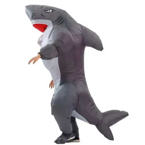 Costume requin gonflable adulte avec ventilateur – déguisement intégral festif