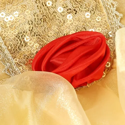 Déguisement princesse fille avec robe satinée et diadème doré inclus