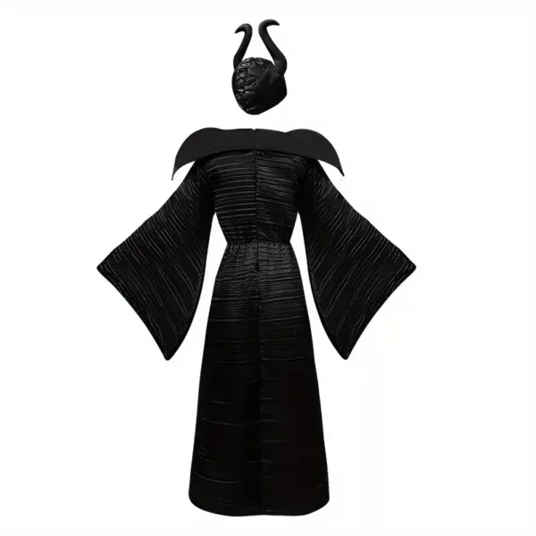Costume sorcière femme avec cape et chapeau – Déguisement gothique Maléfique