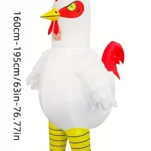 Costume gonflable adulte coq debout – déguisement humoristique pour événements