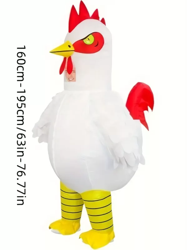 Costume gonflable adulte coq debout – déguisement humoristique pour événements
