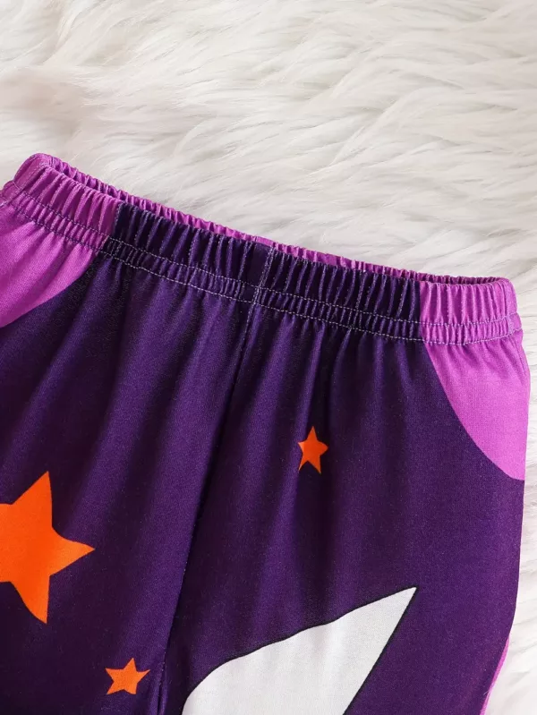 Ensemble garçon Halloween – sweat à motif citrouille et pantalon assorti