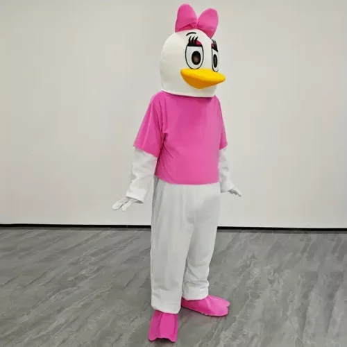 Costume mascotte Daisy Duck adulte – déguisement peluche style Disney