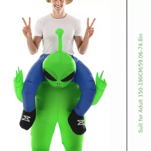Déguisement gonflable alien transporté – costume original pour adulte homme
