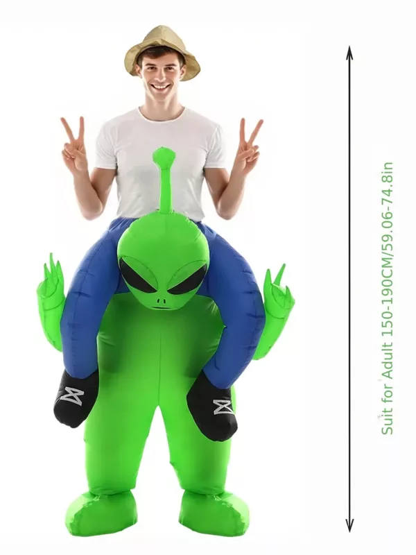 Déguisement gonflable alien transporté – costume original pour adulte homme