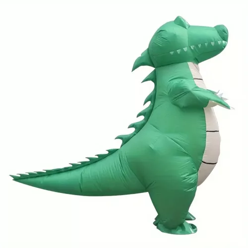 Costume gonflable dinosaure T-Rex drôle en polyester – adulte et ado Halloween