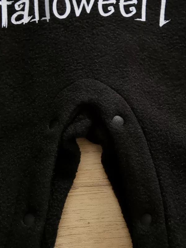 Combinaison Halloween garçon en molleton doux – déguisement à manches longues