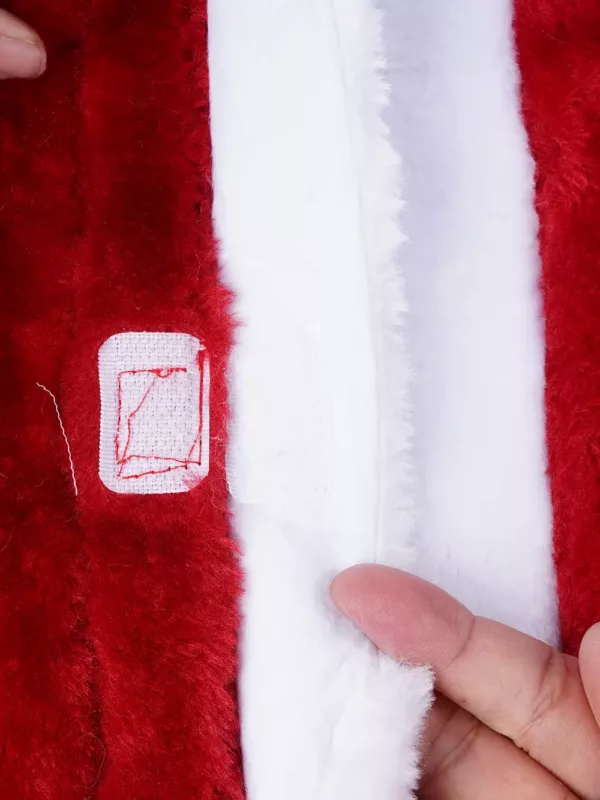Déguisement Père Noël 4 pièces ultra-épais – Chapeau, haut, pantalon, ceinture