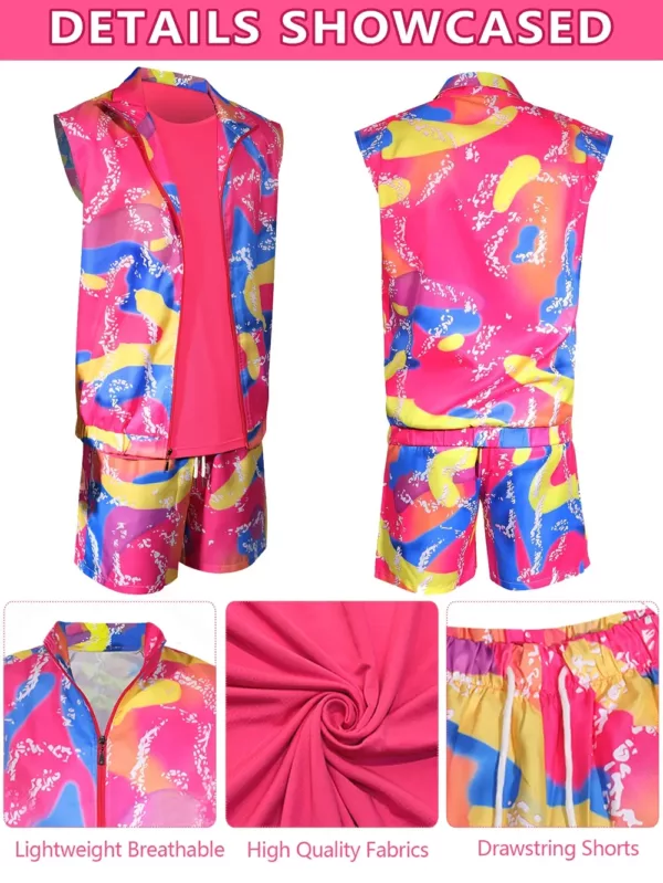 Déguisement homme vintage années 80 – tenue sport rétro avec accessoires complets