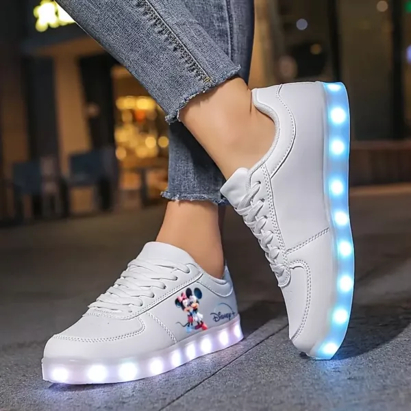 Sneakers femme imprimé 2D – design lumineux original et tendance