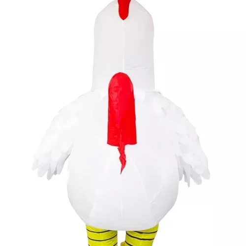 Costume gonflable adulte coq debout – déguisement humoristique pour événements