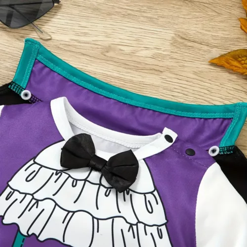 Déguisement Halloween bébé garçon – body avec cape style gentleman 2 pièces