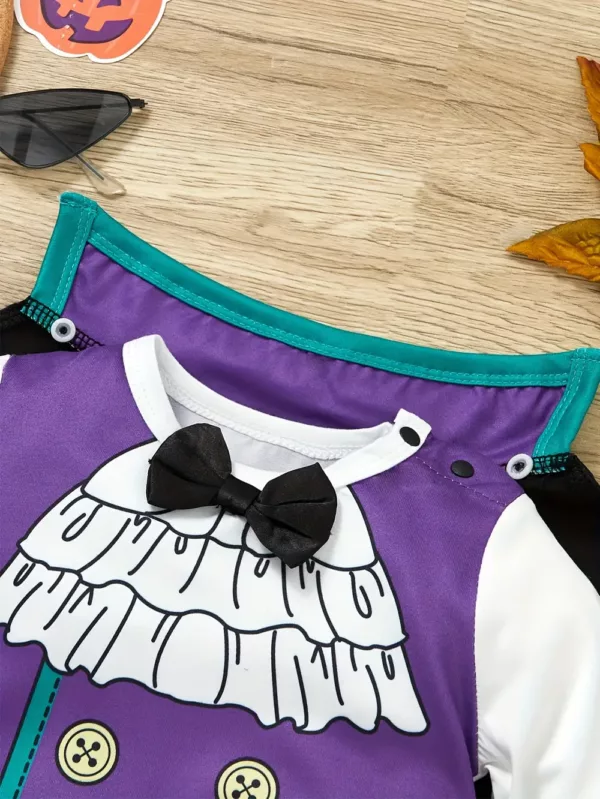 Déguisement Halloween bébé garçon – body avec cape style gentleman 2 pièces