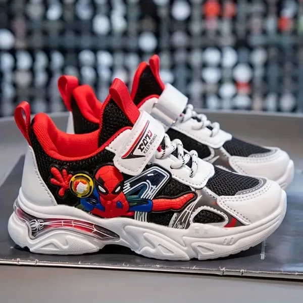 Baskets garçon à motif cartoon – chaussures confort respirantes casual