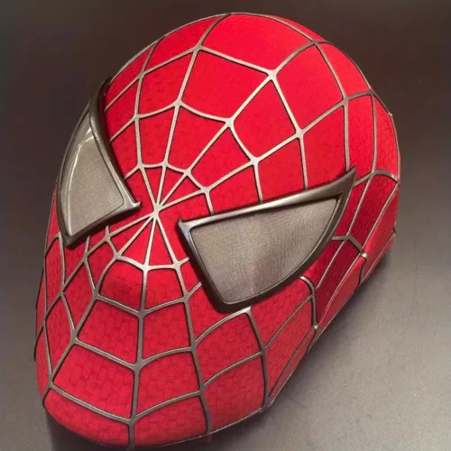 Masque Spider-Man 1:1 réaliste pour cosplay ou collection – finition détaillée